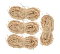 TOPBATHY Bundles Natural Raffia Ribbon for Crafts and Floral Bouquet Packaging Multi-use Straw Bale Twine for Wedding Party Decorations and DIY Floral Wrapping Rustic Elegant Raffia Yarn