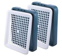 TOPBATHY Bunny Corner Litter Box Plastic Small Animal Cage Litter Box for Hamster Guinea Pig Comfortable Prevents Pets from Getting Stuck