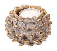 TOPBATHY Candle Holder Fake Pine Cone decorate Xmas Candlelight Holder Pine Cone Candle Stand display Candleholder Christmas Resin for party holiday