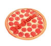 TOPBATHY Canvas Pizza Pencil Case Roll up Pen Pouch for Students and Artists, Round Drawing Pencil Holder with Brush Pen Storage, Sturdy Canvas Stationery Organizer for School and Travel