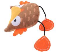 TOPBATHY Cartoon Shaped Plush Catnip for Cats and Kittens, Soft Interactive Cat Chew in Orange Colour to Stimulate Cat's Sense and Reduce Loneliness, for Indoor Play