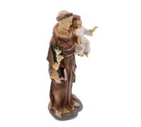 TOPBATHY Catholic Jesus Statue with Resin Figurine for Home Church Decor Versatile Christian Decoration Cake Topper Portable Religious Sculpture for Baptism and Spiritual