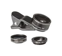 TOPBATHY Cell Phone Camera Kit with Fish-eye Super Wide Angle and Macro Teleconverter for Smartphones Phone