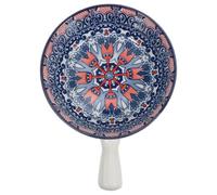 TOPBATHY Ceramic Handle Bowl 8.5 Inch White Serving Bowl Single Handle for Dessert Fruit Salad Soup Snacks Ideal for Family Gatherings and Parties