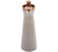 TOPBATHY Ceramic Oil Soy Sauce Dispenser Small Oil Dispenser Bottle Japanese Soy Pot Condiment Storage Can Vinegar Dispenser Beige