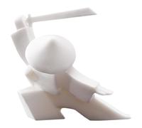 TOPBATHY Ceramic Samurai Incense Holder 4.92In Stick Burner with Chinese Knight Sculpture for Home Office Decor