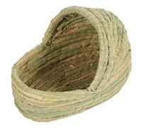 TOPBATHY Chicken Nesting Box Slipper Shape Nest Comfortable Safe Environment Easy to Clean Straw Woven Natural Material Light Green Woven Chicken Cage