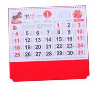 TOPBATHY Chinese Wall Calendar Year Horse Traditional Lunar Planner with Clear Holiday Markings Easy Flip Design Sturdy Premium Paper Artistic Zodiac Decor for Home and Office
