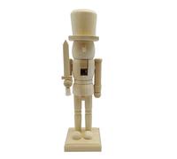 TOPBATHY Christmas Nutcracker Ornament Wooden Nutcracker Soldier Figure 10 Inch Unfinished Paintable Christmas Ornament Decoration for Holiday Table Centerpiece and Festive Home Display