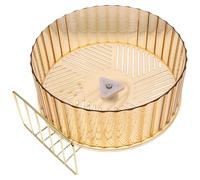 TOPBATHY Compact Hamster Wheel Plaything Cage Hedgehog Wheel Fun Spot to Play Stable Base Design for Pet Sports and Pet Cage Suitable for Family and Friends Who Raise Hamsters Random Color