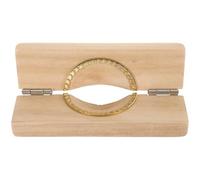 TOPBATHY Compact Wooden Dumpling Maker - Reusable Dumpling Press for Home, Hotels, Restaurants - Easy to Use Mold for Beautiful Dumplings