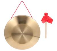 TOPBATHY Copper Gong Hand Percussion Instrument with Hammer, Sturdy Copper Steel Alloy Material, Pure Sound Quality and Loud Sound for Opera and Orchestra Performance Style