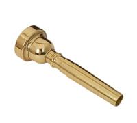 TOPBATHY Copper Trumpet Mouthpiece Replacement Golden Copper Precise Lathe Craft for High Register Performance Compatible with C and King Trumpets Professional Instrument Accessory