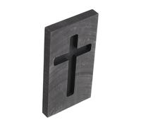 TOPBATHY Cross Shaped Graphite Melting Mold for High-Temperature Gold Silver Brass Casting, Metal Refining Ingot Mold for Jewelry Making and Metalworking in Arts Crafts