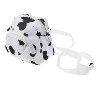 TOPBATHY Crossbody Purse Shoulder Bag Oxford Cloth Cute Cow Print for Women | Compact Organisation for Sunglasses and Coins, Hands-free Carry, Suitable for Parties or Walking, Black White Design