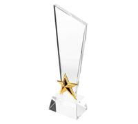 TOPBATHY Crystal Star Trophy Cup with Personal Engraving Creative Five-star Crystal Award for Kindergarten Graduation Student Winner Competition Sports Ceremony and Festival Achievement