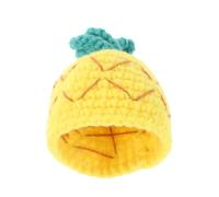 TOPBATHY Cute Knitted Banana Hat for Freshness Mini Fruit Cap Decoration Fun Crochet Cover for Bananas for Parties Unique Home Decor Sturdy Playful Design