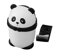 TOPBATHY Cute Panda Garbage Can with Lid Cartoon Animal Trash Bin for Living Toilet Bathroom Kitchen Easy to Clean Fun and Functional Waste Container