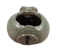 TOPBATHY Decorative Waterfall Jar Ceramic Fountain Courtyard Fountain Landscape Water Feature for Outdoor Decor