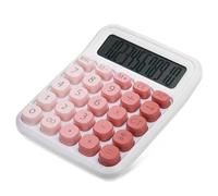 TOPBATHY Desktop Calculator with Large Display Nonslip Base and Big Buttons for Accurate Data Entry Portable Cute Pink Calculator for Office Accounting and Home Use