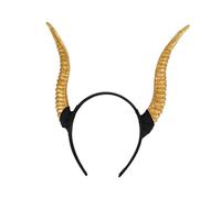 TOPBATHY Devil Horns and Antelope Horn Headband for Women Gold Hairband Cosplay Accessory for Halloween Party and Day of The Dead Costume