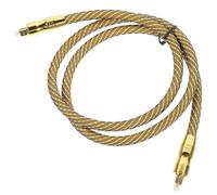 TOPBATHY Digital Optical Audio Cable Pvc Nylon Material 1m with Golden Square Head, Shock-proof and Wear-proof High Transmission Frequency to 250mb/s, for Tv Sound Bar and Home Theatre