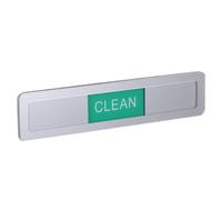 TOPBATHY Dishwasher Clean Dirty Magnet Sign Repositionable Acrylic Sliding Indicator for Kitchen Dish Washer with Silver Finish, Holds Frequent Flipping, Easy to Switch Reminder for Clean