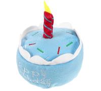 TOPBATHY Dog Birthday Cake Plush for Cats and Small Dogs, Plush | Cake Shape, Chew Plaything for Boredom Relief, PET Houses, Photo Props, Soft Plush Material