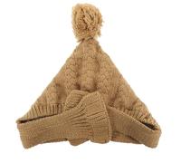 TOPBATHY Dog Winter Hat with Scarf Knitted Dog Cap Comfortable All-around Protection Woolen Yarn Lining Soft Knitted Design Fashionable Appearance Winter for Pets