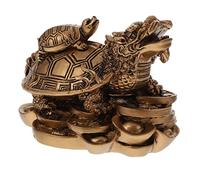 TOPBATHY Dragon and Turtle Figurine Feng Shui Home Decor Chinese Dragon Toy Desktop Adornments Household Furnishings