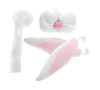 TOPBATHY Easter Bunny Car Flag Pink Bunny Ears Tail Nose Vehicle Decor Reusable Spring Ornaments Safe