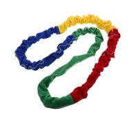 TOPBATHY Elastic Rainbow Stretch Band for Elementary Outdoor Team Building Exercise Prop Elasticity Rope for Movement Coordination and Cooperative Sports Activities