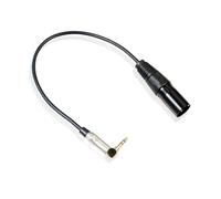 TOPBATHY Elbow to Xlr Male Audio Cable Adapter with Copper for Mobile Phone Microphone Connection Zinc Alloy Shell