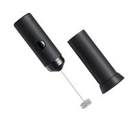 TOPBATHY Electric Milk Frother Handheld Whisk Temperature Control Black Automatic Foam Maker for Coffee Cappuccino and Latte Easy to Use for Home and Café