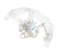 TOPBATHY Elegant Sea Creature Hair Accessories Pearl and Lace Shell Headband Comfortable to Wear for Music Festivals and World Travel