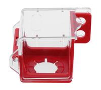 TOPBATHY Emergency Stop Button Cover with Base 33/22Mm Plastic Push Button Switch Protective Dustproof Cap for Industrial Electrical Equipment Safety