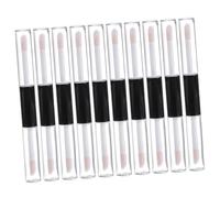 TOPBATHY Empty Lip Gloss Bottle and Cosmetic Lipstick Tube 10Pcs 4Ml Double End Refillable with Stoppers for DIY Homemade Makeup Travel Use