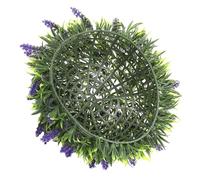 TOPBATHY Fake Topiary Hanging Plant Ball 20cm Lavender Artificial Grass Ball with Realistic Fade Resistant Pvc Material for Home and Valentine's Day Decorative Ceiling Ornaments