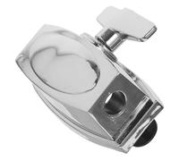 TOPBATHY Floor Tom Leg Clamp Adjustable Drum Mount Bracket Silver Plated Iron Percussion Base Holder Compatible with Various Drum Kits