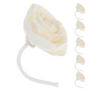 TOPBATHY Flower Paper Sticks with Aromatherapy 6pcs Diffuser Cotton Wick, Handmade Natural Rice Sola Flowers for Efficient Fragrance Diffusion, Maintenance-free Decoration Home