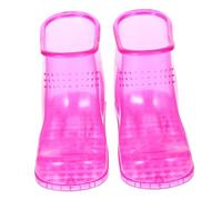 TOPBATHY Foot Bath Shoes Foot Soak Boots Pair Large Size up to Uk 11 Home Spa Circulation Therapy Rose Red