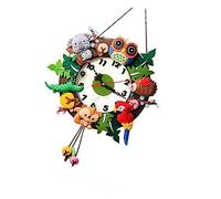 TOPBATHY Forest Style Wall Clock Diy Decorative Non-woven Fabric Wall Clock Handmade Cloth Art Kit No Battery Included Suitable for Home