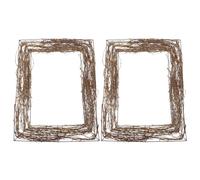 TOPBATHY Garland Base Decoration - Brown Cotton and Linen Vine Branch Wreath for Diy Craft Perfect for Weddings Home Decor and Holiday Celebrations