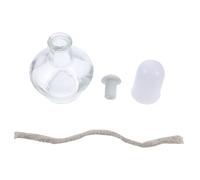 TOPBATHY Glass Thickened Labs Alcohol Lamp Burner Light 5pcs 60ml Heating Bottle for Laboratory Experiment and Scientific Research