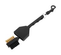 TOPBATHY Golf Club Cleaning Brush Dual Bristle PP and Copper Bristles Groove Cleaning Tool for Golfers Portable Handheld Scrub Brush for Fast Dirt Removal