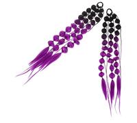 TOPBATHY Gradient Colored Lantern Bubble Braided Hair Extensions Long Ponytail for Women Festival Rave Lightweight Handbraided Bubble Ponytail Accessories