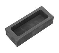 TOPBATHY Graphite Crucible for Gold Silver Smelting 1.2kg Metal Refining Ingot Mold with 125×50×30mm Outer Size Suitable for Jewelry Casting and Metal Melting Projects