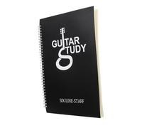 TOPBATHY Guitar Chord Book A4 Six-Line Staff Notebook for Beginners Music Score Book Portable Coil Binding Guitarist Supplies for Practice and Teaching