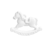 TOPBATHY Gypsum Rocking Horse DIY Perfume Accessories White Cake Topper for Homemade Cake Decoration and Desktop Decor, for Bakers and Boys and Girls