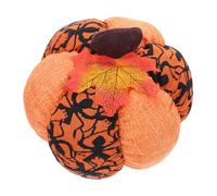 TOPBATHY Halloween Fabric Faux Pumpkin Ornaments with Soft PP Cotton Filling Animated Face Design for Safe Pet Friendly Harvest Table Centerpiece Cloth Decoration for Thanksgiving Holiday